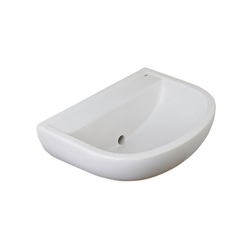 Wand-Waschbecken - VCWHB-01 - Wallgate Ltd - Keramik / D-förmig / ohne Öffnung
