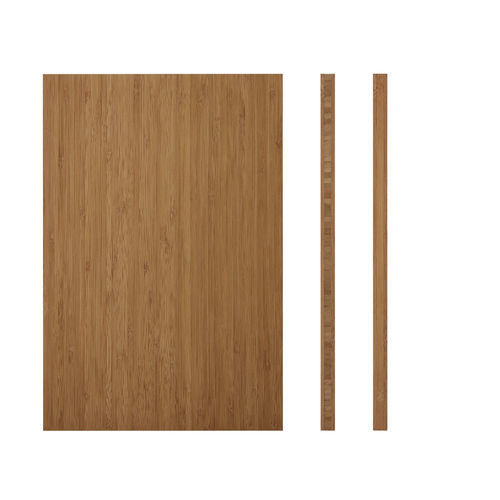 Holzdekorplatte - VERTICAL CARAMEL 12 - BambooTouch - für Innenausbau / glatt / Holzoptik