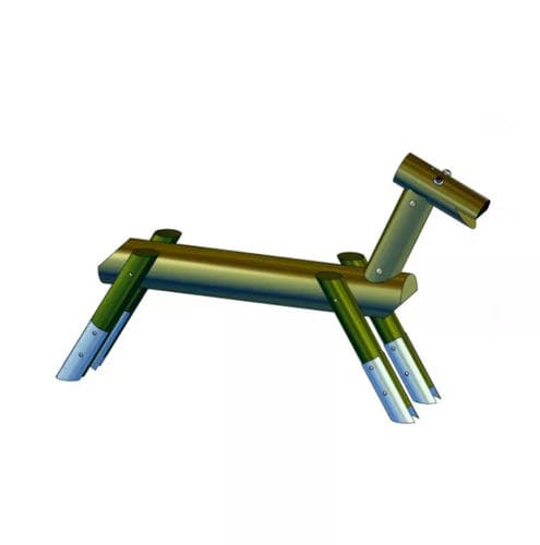 Tier Skulptur - HOTTEHU - Playparc - Holz / galvanisiertem Stahl / für Außenbereich