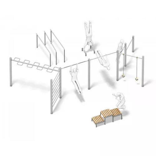 Trimm-Dich-Pfad / für Spielplätze - CALISTHENICS-ENTERPRISE - Playparc - für Hochsprung / Plattform / Streckung