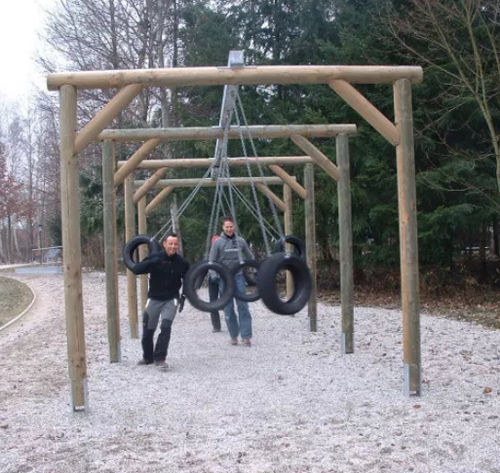 Trimm-Dich-Pfad / für Spielplätze - 4FCIRCLE® - Playparc - Slalom / für Außenbereich
