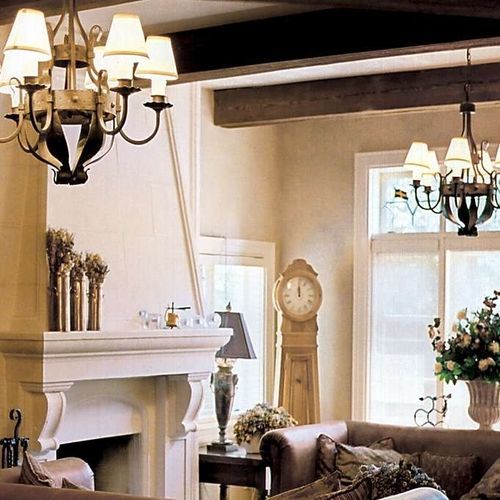 Kaminumrandung / klassisches Design - ALEXANDER  - Tartaruga Design Inc - Beton / beige