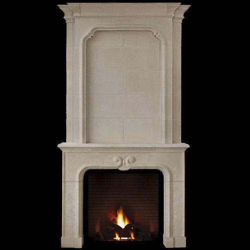 Moderne Kaminsimsverkleidung - BEAULIEU – OVERMANTEL - Tartaruga Design Inc - Stein