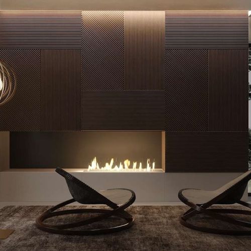Betonfliesen - Tartaruga Design Inc - 3D / Keilrippen / für den Innenraum