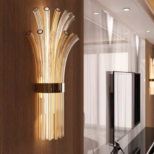 Moderne Wandleuchte - MODIGLIANI  - PIUMATI - für den Innenraum / geblasenes Glas / Muranoglas