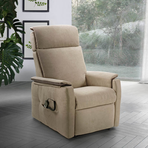 Moderner Relaxsessel - Zoe Lift - Vitarelax - Stoff / Leder / mit Fußstütze