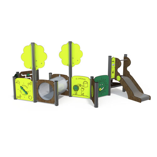 Spielplatzgerät für Kindergarten - BA 06-1014-A99 - QUALI-Cité - für öffentliche Anlagen / Edelstahl / HPL