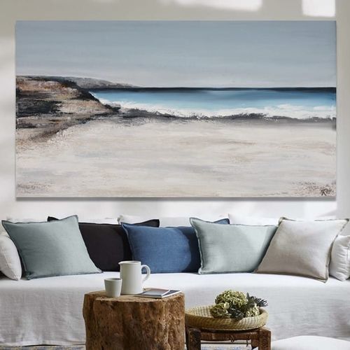 Acrylgemälde - PLAYA DE LAS NEGRAS - OHORIGINAL BUSINESS SL - Kombi / handgemalt / Meermotive