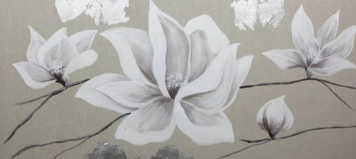 Acrylgemälde - FLOR SACO 3 - OHORIGINAL BUSINESS SL - Kombi / handgemalt / Blumen