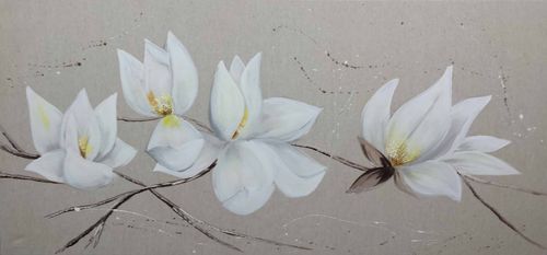 Acrylgemälde - FLOR SACO 2 - OHORIGINAL BUSINESS SL - Kombi / handgemalt / Blumen
