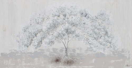Acrylgemälde - ÁRBOL DE LA VIDA GRIS - OHORIGINAL BUSINESS SL - Kombi / handgemalt / Landschaft