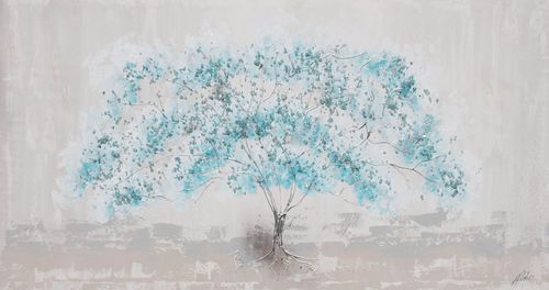 Acrylgemälde - ÁRBOL DE LA VIDA AZUL - OHORIGINAL BUSINESS SL - Kombi / handgemalt / Landschaft