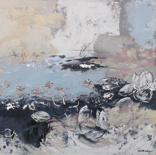 Acrylgemälde - REPOSO  - OHORIGINAL BUSINESS SL - Kombi / handgemalt / Landschaft