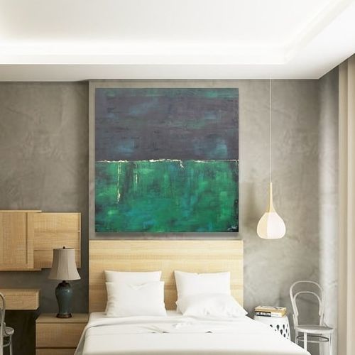Acrylgemälde - CALA VERDE - OHORIGINAL BUSINESS SL - Kombi / handgemalt / abstrakt