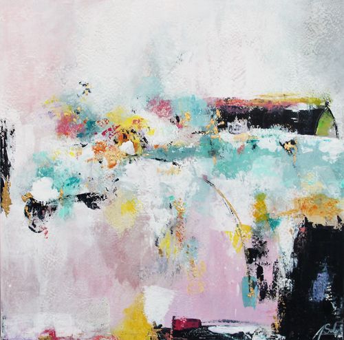 Acrylgemälde - VIOLETTE ROUGE - OHORIGINAL BUSINESS SL - Kombi / handgemalt / abstrakt