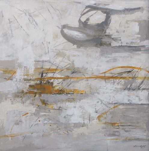 Acrylgemälde - CANCHA 2 - OHORIGINAL BUSINESS SL - Kombi / handgemalt / abstrakt