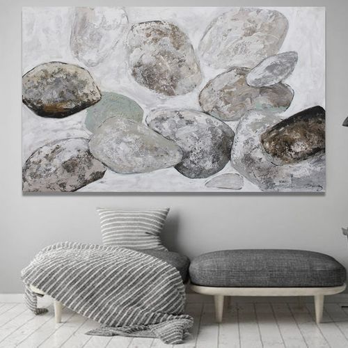Acrylgemälde - ROCA BLANCA - OHORIGINAL BUSINESS SL - Kombi / handgemalt / für Gewerbegebrauch