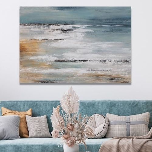 Acrylgemälde - PLAYA DE RODAS - OHORIGINAL BUSINESS SL - Kombi / handgemalt / Meermotive