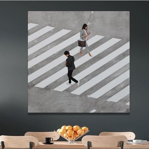 Acrylgemälde - PASO DE CEBRA 4 - OHORIGINAL BUSINESS SL - Kombi / handgemalt / gegenständliche Malerei