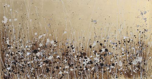 Acrylgemälde - AMAPOLAS ORO - OHORIGINAL BUSINESS SL - Kombi / handgemalt / Blumen