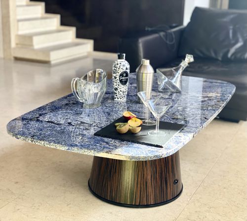 Granit-Natursteinplatte - Azul Bahia  - Pistore Marmi - für Fußboden / für Wand / für Innenausbau