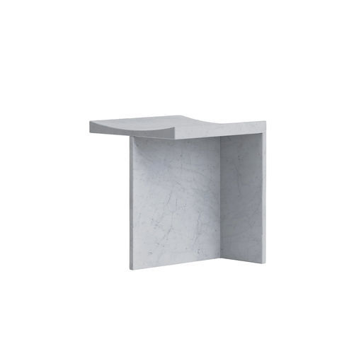 Moderner Hocker - THEBES - Pistore Marmi - Marmor / mit T-Gestell / Made in Italy