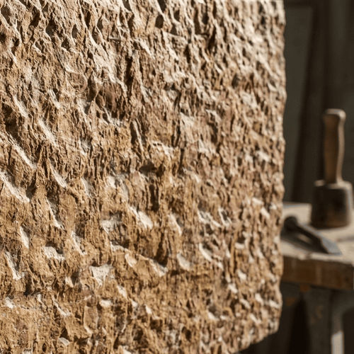 Marmor-Steinplatte - HAMMERING - Pistore Marmi - für Boden / für Wand / für Treppenstufen