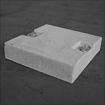 Beton-Sonnenschirmständer - Big Washed Plates - Ombrellificio Veneto
