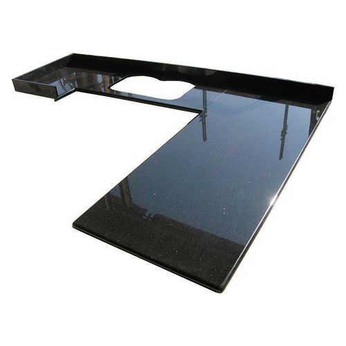 Marmor-Arbeitsplatte - BLACK GALAXY - Fujian Quanzhou Risheng Stone Industry Co., Ltd. - für Küche / schwarz / Hochglanz