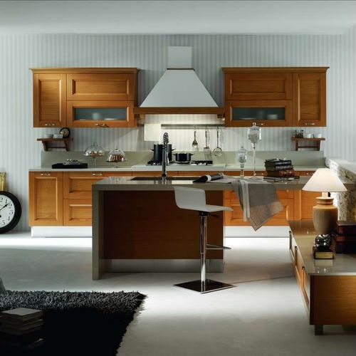 Klassische Küche - MODÀ - CIESSE CUCINE SRL - Sperrholz / Stein / U-Rohr