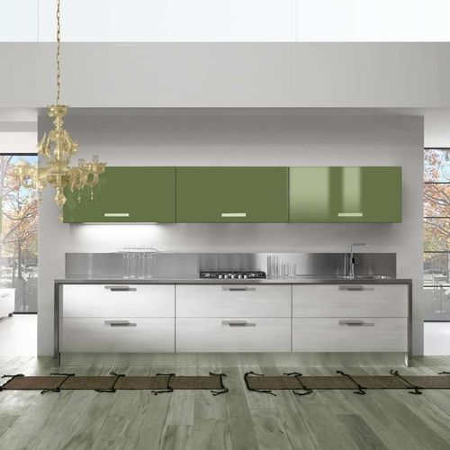 Moderne Küche - VENUS COLORS - CIESSE CUCINE SRL - Laminat / L-förmig / mit Griffen