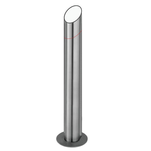 Sperrpfosten für Kartenleser - NU POST14X - Nundlab, Inc. - stationär / Edelstahl / für Außenbereich