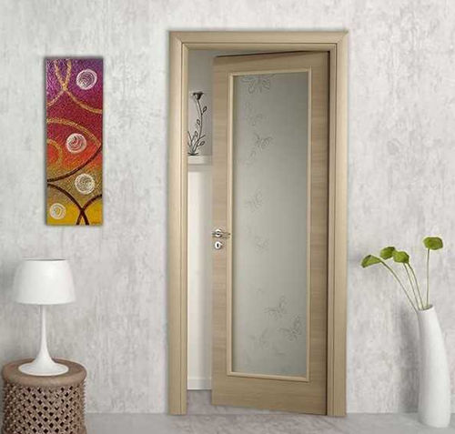 Tür für Innenbereich - 8 series - PORTE ITALIANE - Holzfurnier / einflügelig / modern