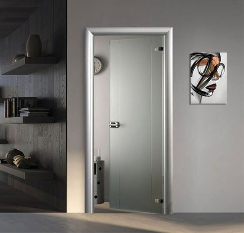 Tür für Innenbereich - Crystal - PORTE ITALIANE - Hartglas / einflügelig / modern