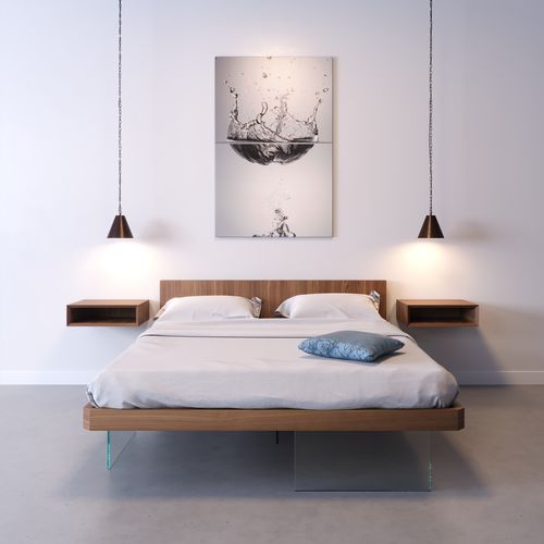 Schwebebett - PORTE ITALIANE - Doppelbett / Einpersonen / modern