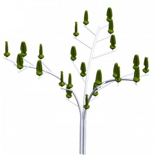 Vertikalachsen-Kleinwindkraftanlage - WINDPALM - New World Wind - Zweiblatt / Onshore / für Haus