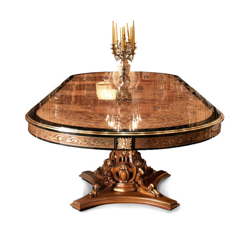 Stil-Besprechungstisch - F36.02 - Francesco Molon - Holz / Gestell aus Holz / oval