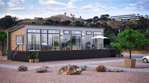 Fertigbauhaus - WATER - NingBo DeepBlue Smarthouse Co.,LTD. - Modul / modern / Holzstrukturen