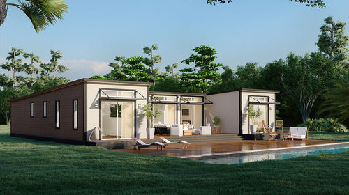 Bungalow-Stil-Haus - MOON - NingBo DeepBlue Smarthouse Co.,LTD. - modern / ebenerdig / Holz