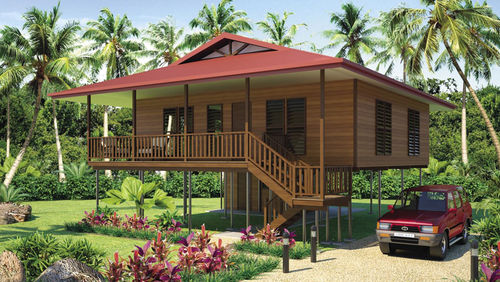 Fertigbauhaus - DP-B-2 - NingBo DeepBlue Smarthouse Co.,LTD. - Bungalow-Stil / modern / Holz