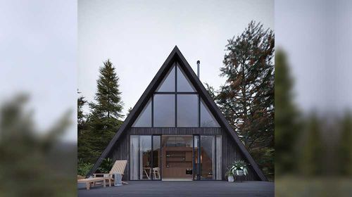 Fertigbauhaus - A-FRAME BEACH - NingBo DeepBlue Smarthouse Co.,LTD. - modern / ebenerdig / Holz