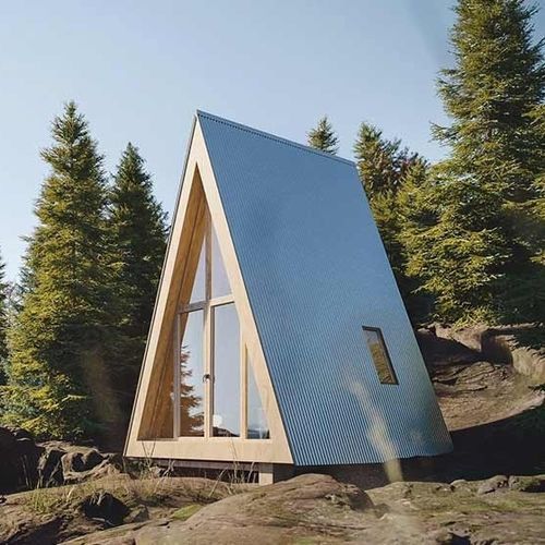 Fertigbauhaus - A-FRAME VALLEY - NingBo DeepBlue Smarthouse Co.,LTD. - modern / ebenerdig / Holz