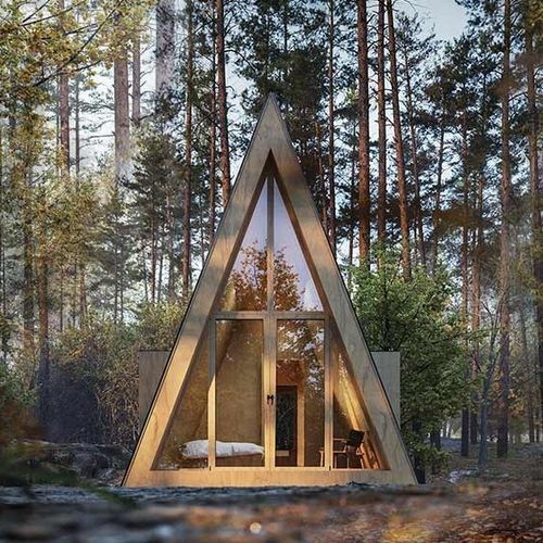 Fertigbauhaus - A-FRAME PRAIRIE - NingBo DeepBlue Smarthouse Co.,LTD. - modern / modern / ebenerdig
