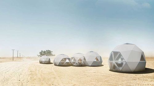 Fertigbauhaus - DOME - NingBo DeepBlue Smarthouse Co.,LTD. - schwimmend / temporär / modern
