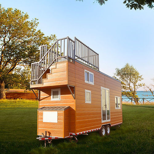 Schleppbares Tiny House - Orlando - NingBo DeepBlue Smarthouse Co.,LTD. - modern / Stahl / Polystyrol