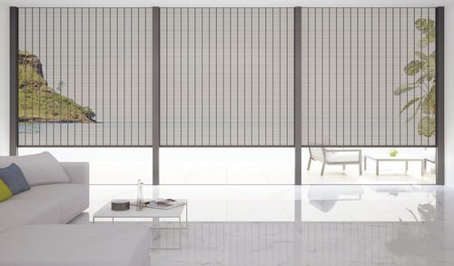 Rollladen - VISIOLUX®  - Croci - extrudiertes Aluminium / für Fenstertür / grau