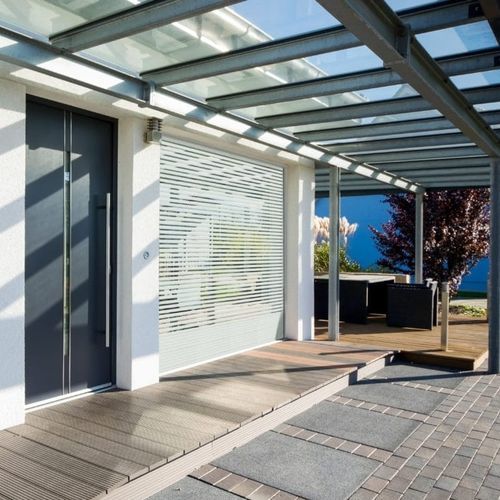 Rollladen - SECURLUX® - Croci - extrudiertes Aluminium / für Fenstertür / Sicherheit