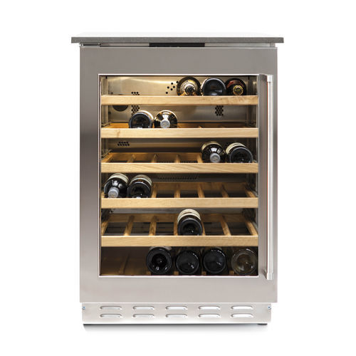 Service-Weinkühlschrank - UCW601TPO - Fhiaba - Einbau / Edelstahl / Holz