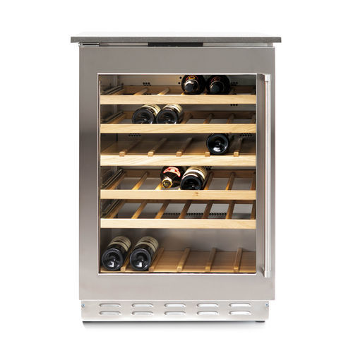Service-Weinkühlschrank - UCW602TPO - Fhiaba - Einbau / Edelstahl / Holz