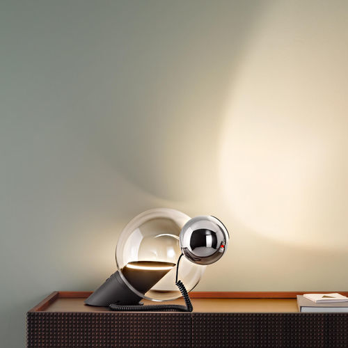 Tischlampe - GRAVITA  - Stilnovo - Metall / Glas / geblasenes Glas